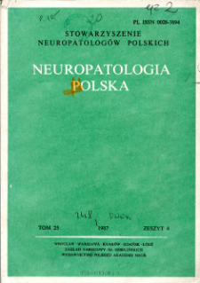 Neuropatologia Polska T.25 z.4 (1987)