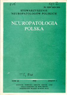 Neuropatologia Polska T.26 z.1 (1988)