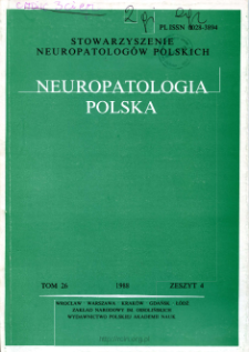 Neuropatologia Polska T.26 z.4 (1988)