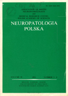 Neuropatologia Polska T.29 z.3-4 (1991)