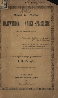 Darwinizm i nauki społeczne