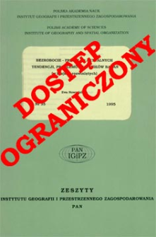Bezrobocie - przegląd aktualnych tendencji, problemów i wyników badań (w krajach rozwiniętych) = Unemployment - current research trends, problems and results