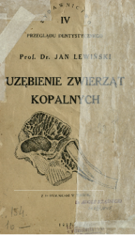 Uzębienie zwierząt kopalnych : z 53 rysunkami w tekście