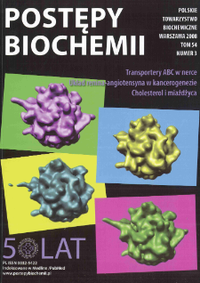 Postępy biochemii, Tom 54, Nr 3