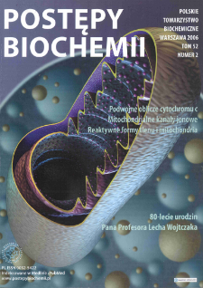 Postępy biochemii, Tom 52, Nr 2