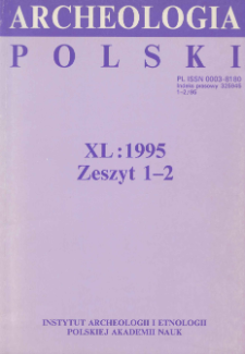 Archeologia Polski T. 40 (1995) Z. 1-2, Kronika