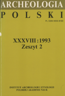 O podstawowych pojęciach chronologii względnej (na przykładzie epoki brązu i wczesnej epoki żelaza)