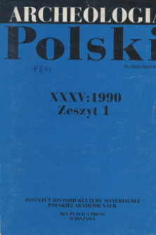 Archeologia Polski . 35 (1990. - 1991) Z. 1, Recenzje