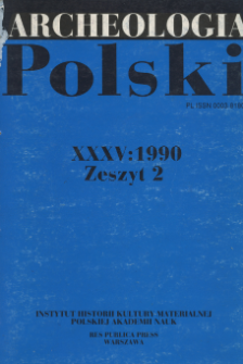 Archeologia Polski T. 35 (1990. - 1991) Z. 2, Kronika