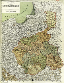 Mapa guberni Kr&oacute;lestwa Polskiego
