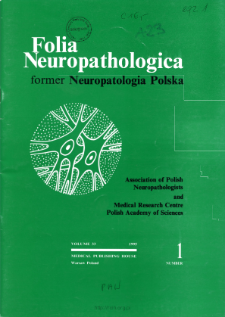 Folia Neuropathologica : former Neuropatologia Polska Vol.33 (1995) nr 1