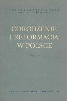 Praktyczna działalność Braci Polskich wobec chłop&oacute;w