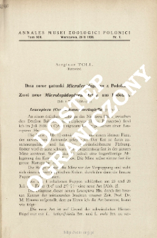 Zwei neue Microlepidoptera - Arten aus Podolien