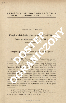 Notes on Corixidae. XV-XXIII