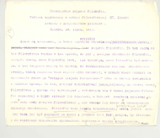 Historyczne pojęcie filozofii : Referat wygłoszony w sekcyi filozoficznej XI. Zjazdu lekarzy i przyrodnik&oacute;w polskich. Krak&oacute;w, 19. lipca, 1911.(sic!)