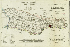 Karta Okręgu Wolnego Miasta Krakowa = Carte du territoire de la ville libre de Cracovie