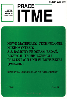 Sprawozdanie z działalności Instytutu Technologii Materiał&oacute;w Elektronicznych w roku 1998 = Activity Report of ITME in 1998