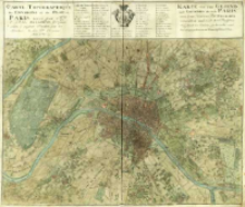 Karte von der Gegend und Grundris der Stadt Paris = Carte Topographique des Environs & du Plan De Paris