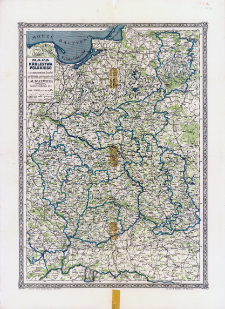 Mapa Kr&oacute;lestwa Polskiego z oznaczeniem las&oacute;w na podstawie najnowszych źr&oacute;deł opracowana i wydana przez J. M. Bazewicza