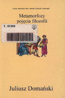 Metamorfozy pojęcia filozofii