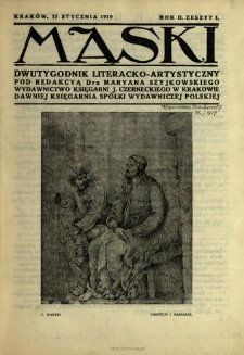Maski : literatura, sztuka i satyra