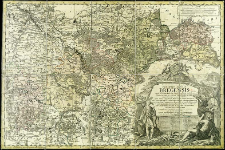 Principatus Silesiae Bregensis exactissima tabula geographica exhibens circulos Brieg, Ohlau, Strehlen, Nimbtsch, Creutzburg et Pitschen una cum adjacente districtu Nambslaviensi ad Principatum Wratislaviensem alias pertinente