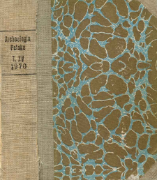 Archeologia Polski. T. 15 (1970) Z. 1, Recenzje i omówienia