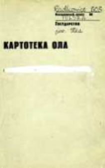 Kartoteka Ogólnosłowiańskiego atlasu językowego (OLA); Radkowice (303)