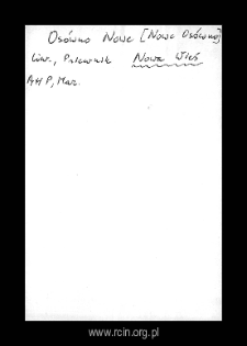 Nowa Wieś. Files of Liw district in the Middle Ages. Files of Historico-Geographical Dictionary of Masovia in the Middle Ages