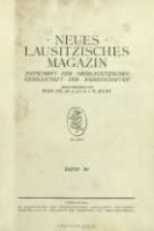 Neues Lausitzisches Magazin. (1914-1915) Bd. 90-91