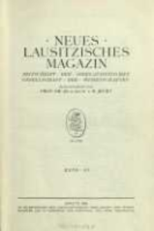 Neues Lausitzisches Magazin. (1925-1927) Bd. 101-103