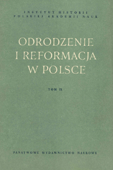 Historia między retoryką a teologią : niektóre problemy myśli historycznej doby Odrodzenia i Reformacji