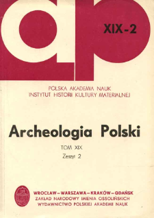 Archeologia Polski. T. 19 (1974) Z. 2, Recenzje