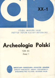 Archeologia Polski. Vol. 20 (1975) No 1, Kronika