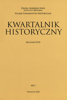 Kwartalnik Historyczny R. 119 nr 3 (2012), Komunikaty