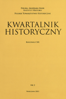 Kwartalnik Historyczny R. 120 nr 2 (2013), Recenzje