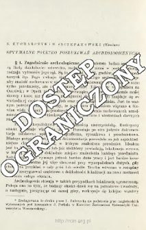 Optymalne poletko poszukiwań archeologicznych