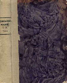 Archeologia Polski. Vol. 9 (1964) No 1, Reviews