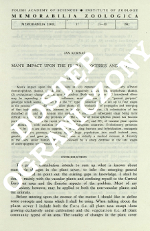 Manʾs impact upon the flora: processes and effects