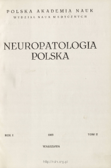 Neuropatologia Polska T.1 z.2 (1963)