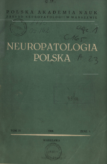 Neuropatologia Polska T.4 z.1 (1966)