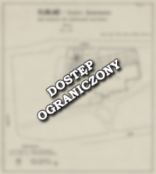 Elbląg - Klasztor Dominikan&oacute;w. Szkic sytuacyjny prac archeologiczno-geofizycznych