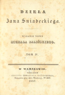 Dzieła Jana Śniadeckiego. T. 4 - 5