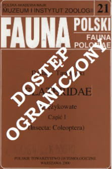 Elateridae - sprężykowate (Insecta: Coleoptera). Cz. 1, (Część og&oacute;lna oraz podrodziny : Agrypninae, Negastriinae, Diminae i Athoinae)