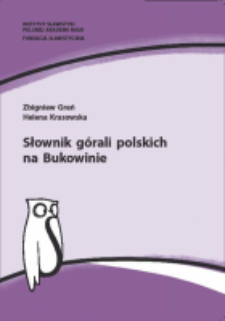 Słownik g&oacute;rali polskich na Bukowinie