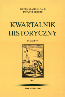 Kwartalnik Historyczny R. 107 nr 2 (2000), Kronika