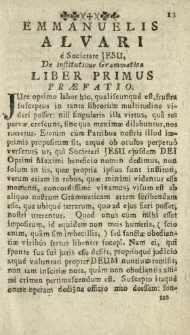 Emmanuelis Alvari E Societate Jesu De Institutione Grammatica Libri Tres. Lib. 1