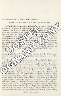 O odległości systematycznej biotop&oacute;w