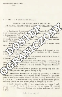 Szacowanie parametr&oacute;w rozkładu za pomocą statystyk z pr&oacute;bki uporządkowanej