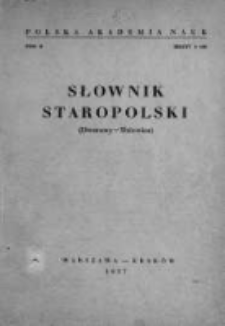 Słownik staropolski. T. 2 z. 4 (10), (Dworowy-Dziewica)